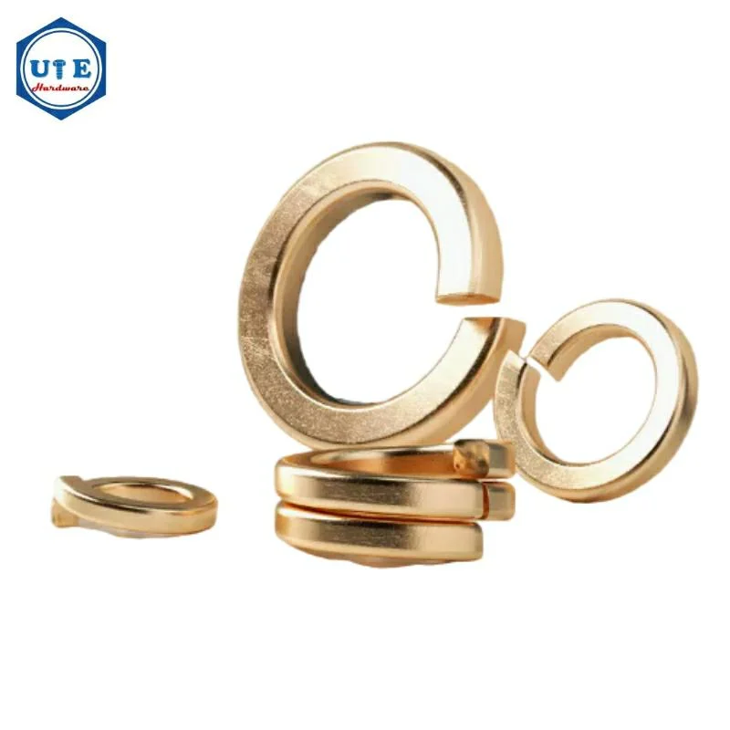 Custom Size DIN127 Brass Split Spring Washer Bronze Copper Shells Pad Spring Lock Washer for M3 to M24