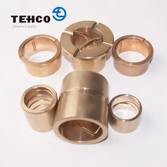 TEHCO Usinagem CNC Buchas de Bronze Fundido Mancais de Cobre Buchas de LatãoFábrica